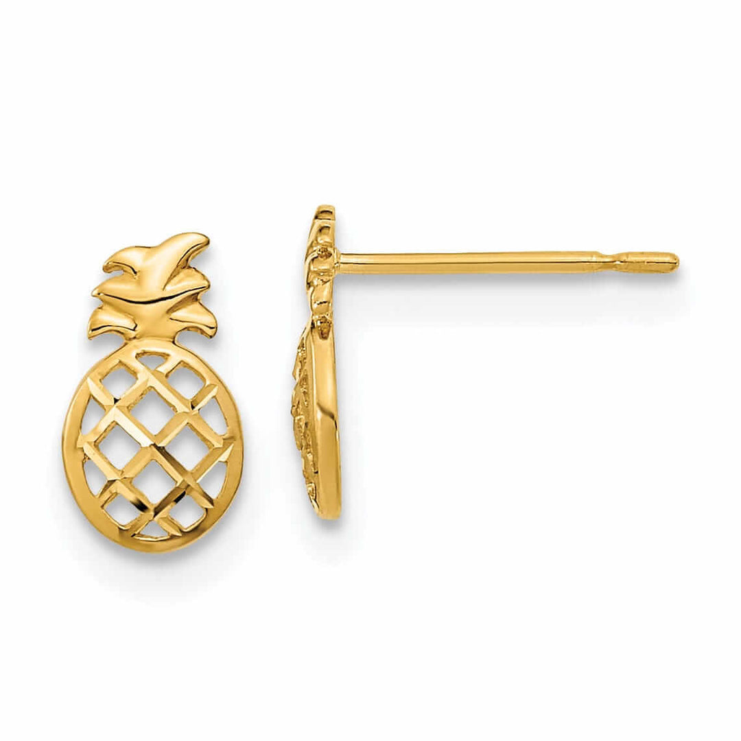 14k Madi K Pineapple Post Earrings