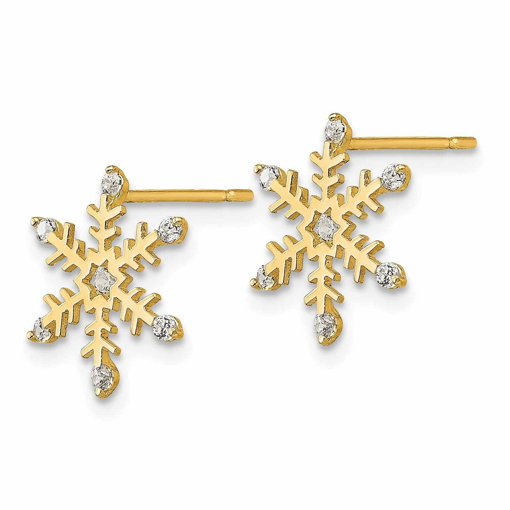 14k Madi K Snowflake Post Earrings