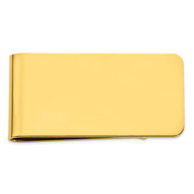 Gold Plated Polished Rectangle Money Clip