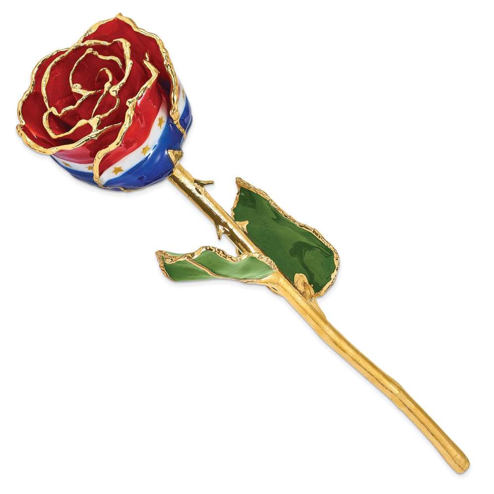 24k Gold Plated Trim Liberty Rose
