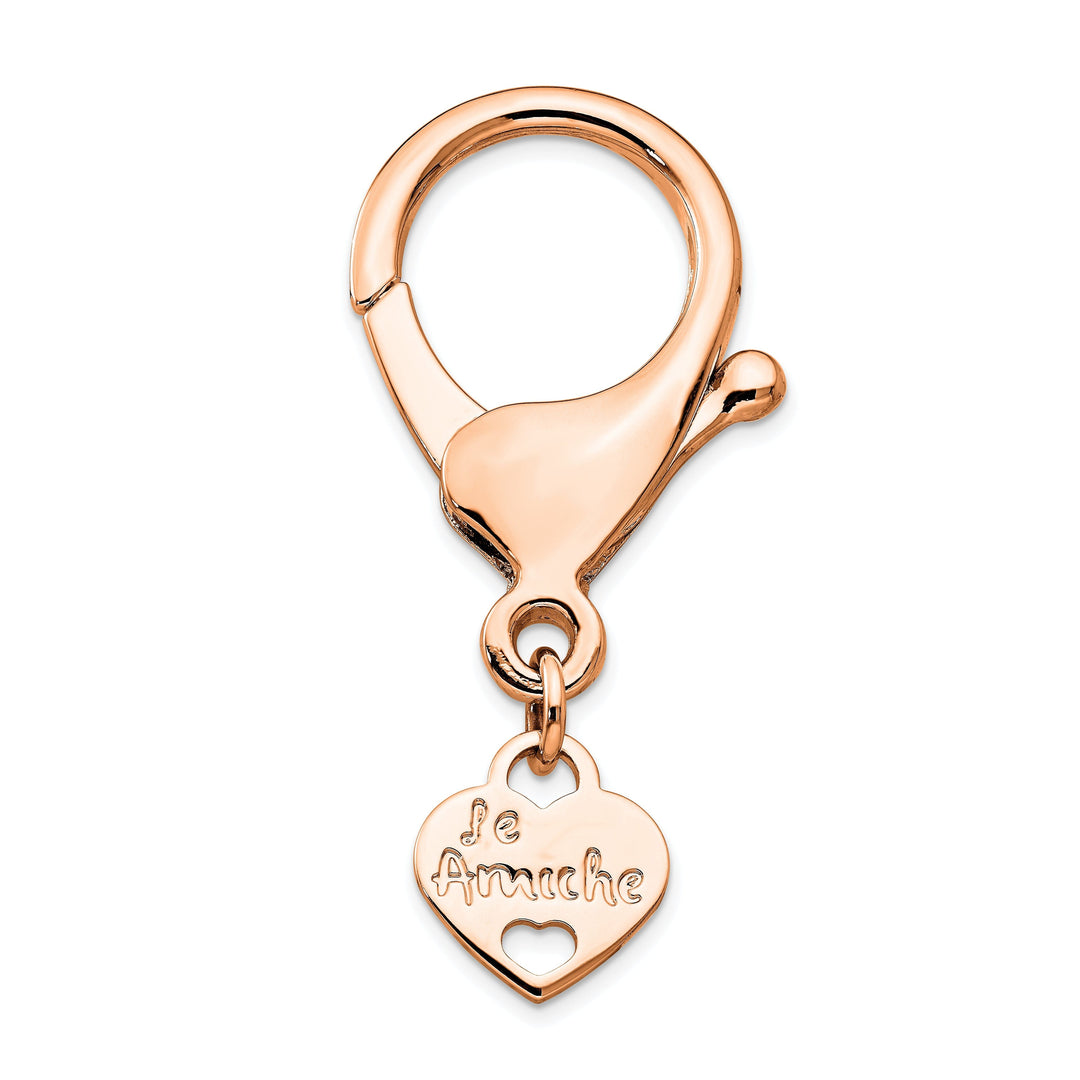 Le Amiche Rose-tone Keyring Connecting Clasp