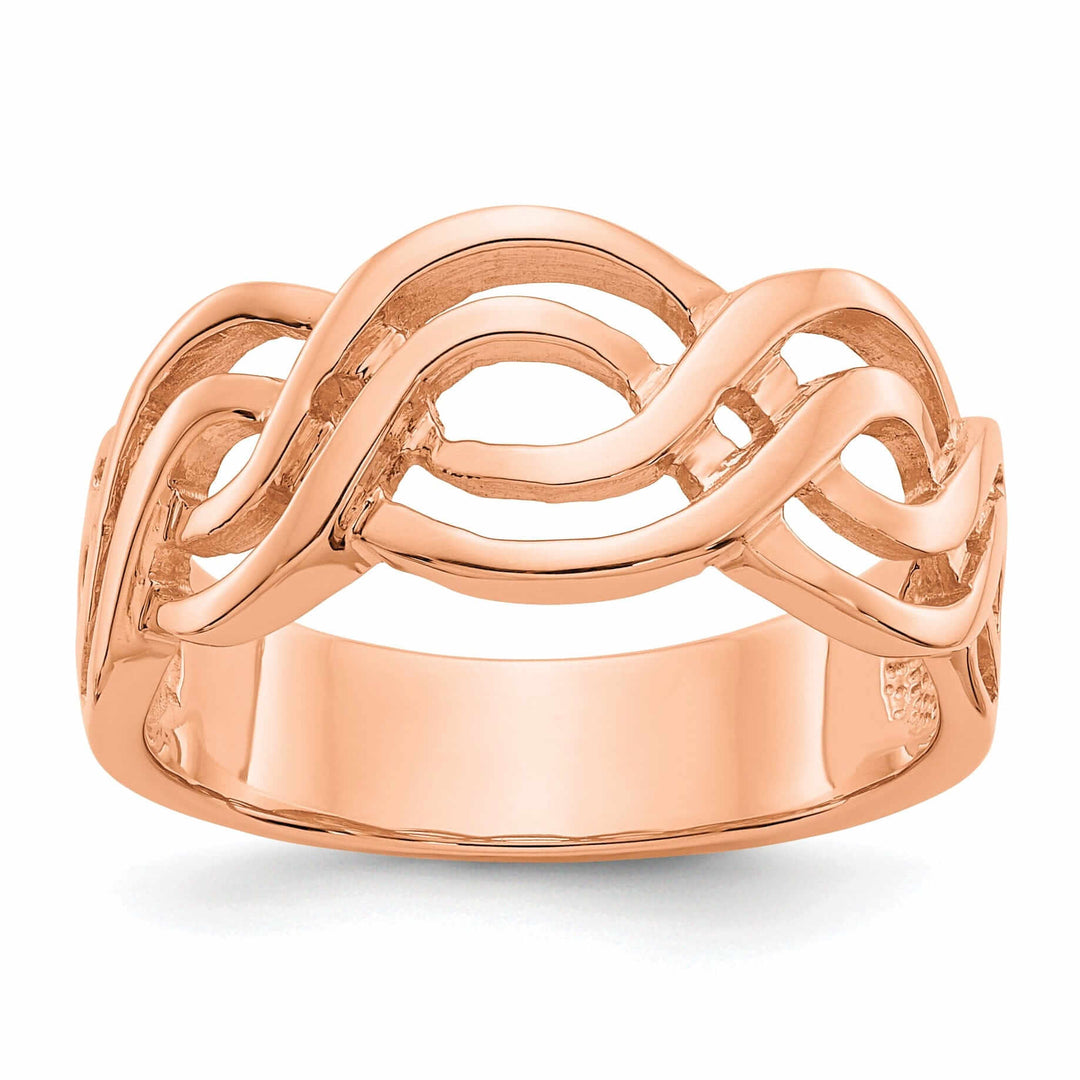 14k Rose Gold Timeless Creations Infinity Ring