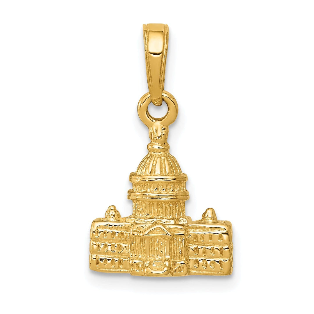 14k Yellow Gold Washington D.C. Capital Pendant