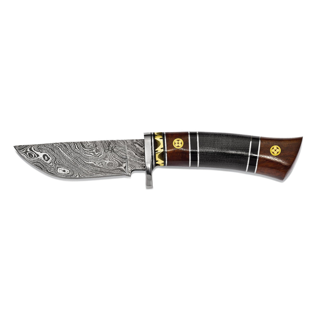 Damascus Steel Tali Wood Buffalo Horn Knife