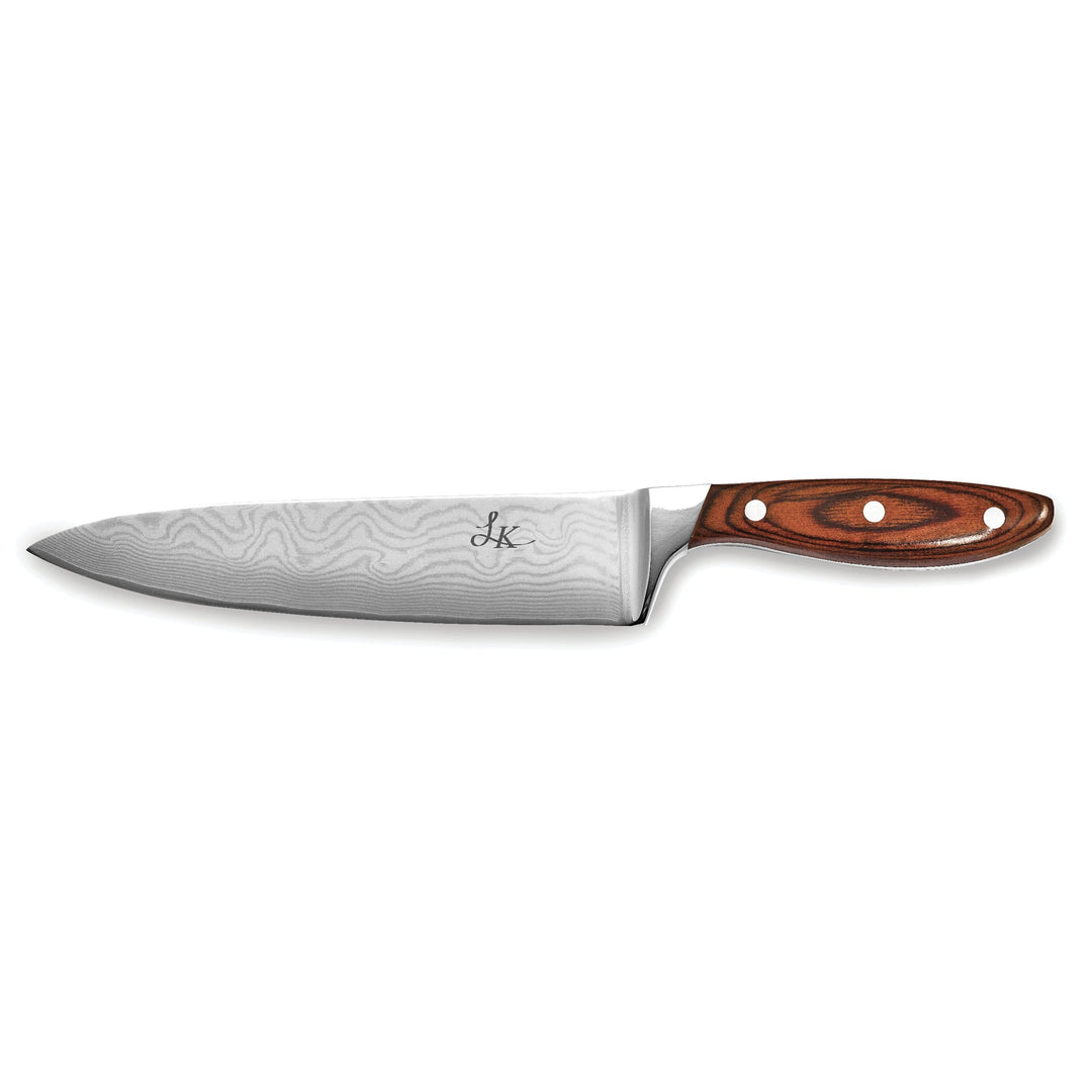 Damascus Steel Pakka Wood Handle 8''Bread Knife