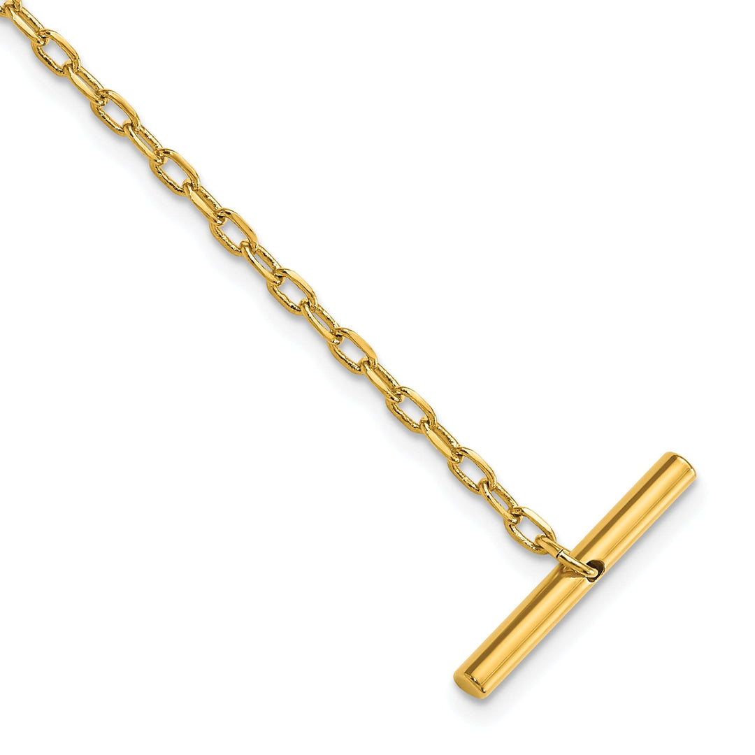 Gold Plated Cable Link Tie Chain