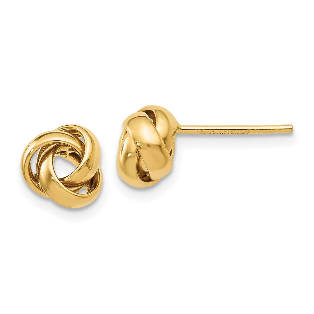 14k Yellow Gold Post Earrings