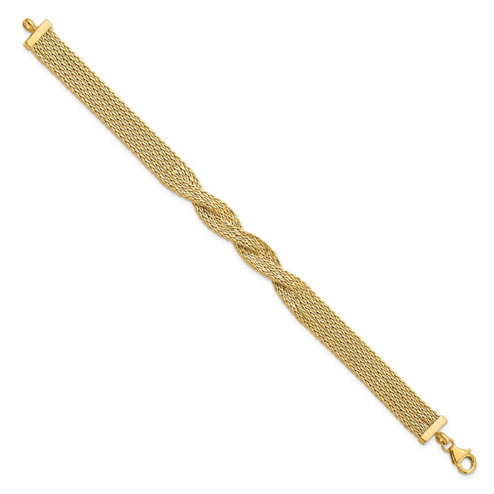 14k Yellow Gold Multi Strand Twisted Bracelet