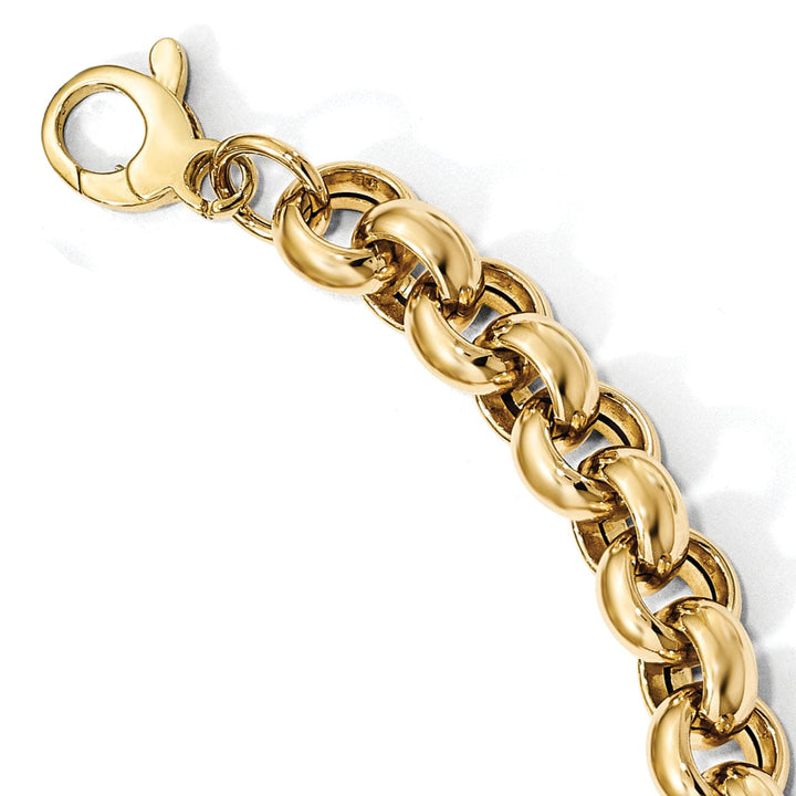 14k Yellow Gold Rolo Link Bracelet