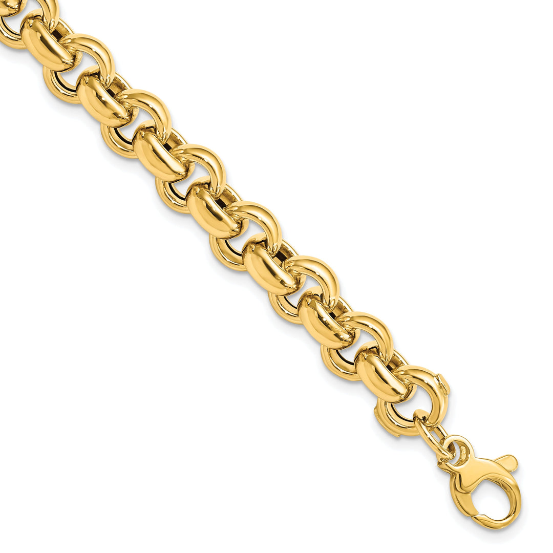 14k Yellow Gold Rolo Link Bracelet