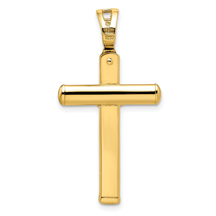 Leslies 14k Yellow Gold Polish Crucifix Pendant