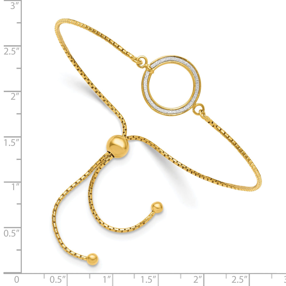 14k Yellow Gold Glimmer Adjustable Bracelet