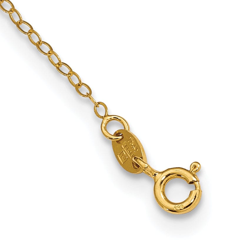 14k Yellow Gold Polished Fancy Circles Necklace