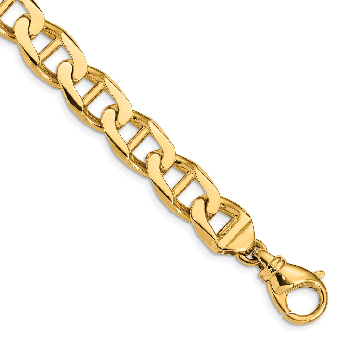 14k Yellow Gold Solid 11.00m Anchor Link Chain
