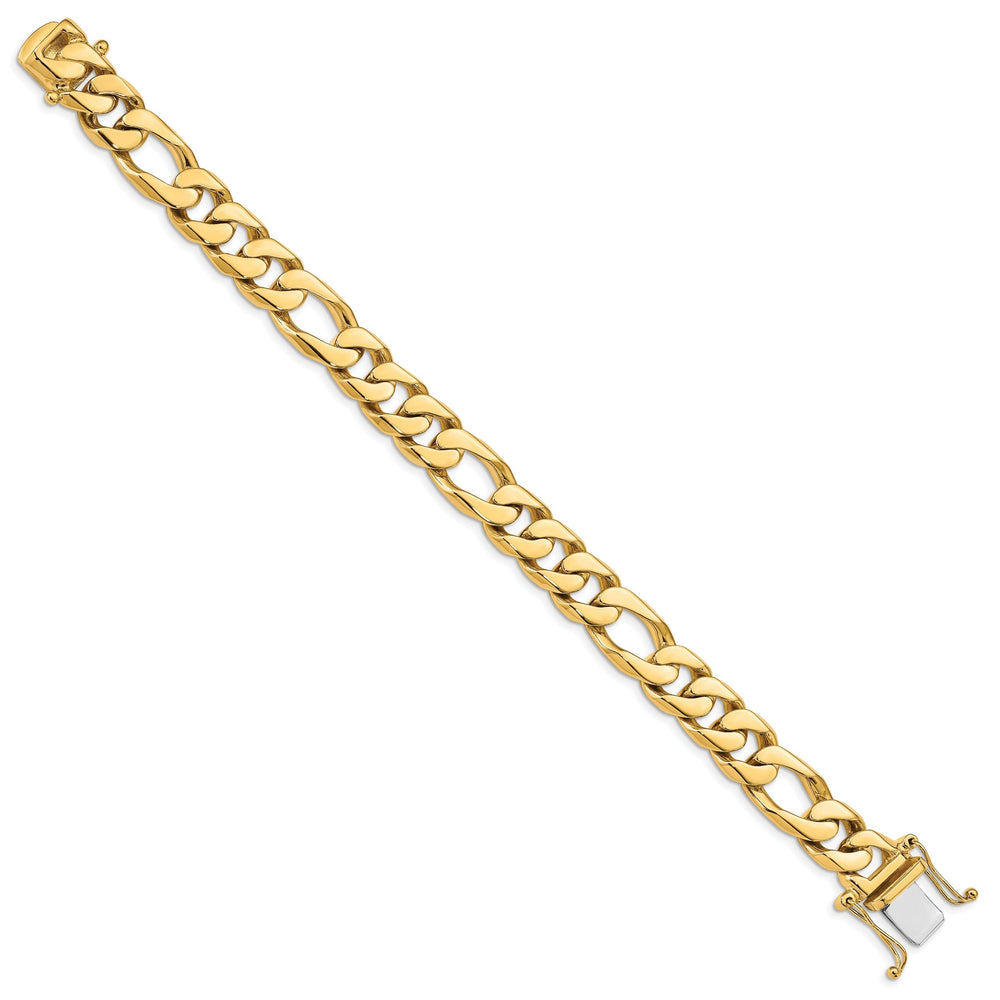 14k Yellow Gold Solid 11.00m Figaro Link Chain