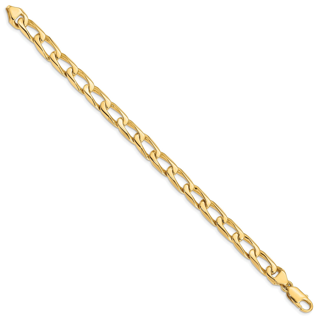 14k Yellow Gold Solid 8.00mm Open Link Chain