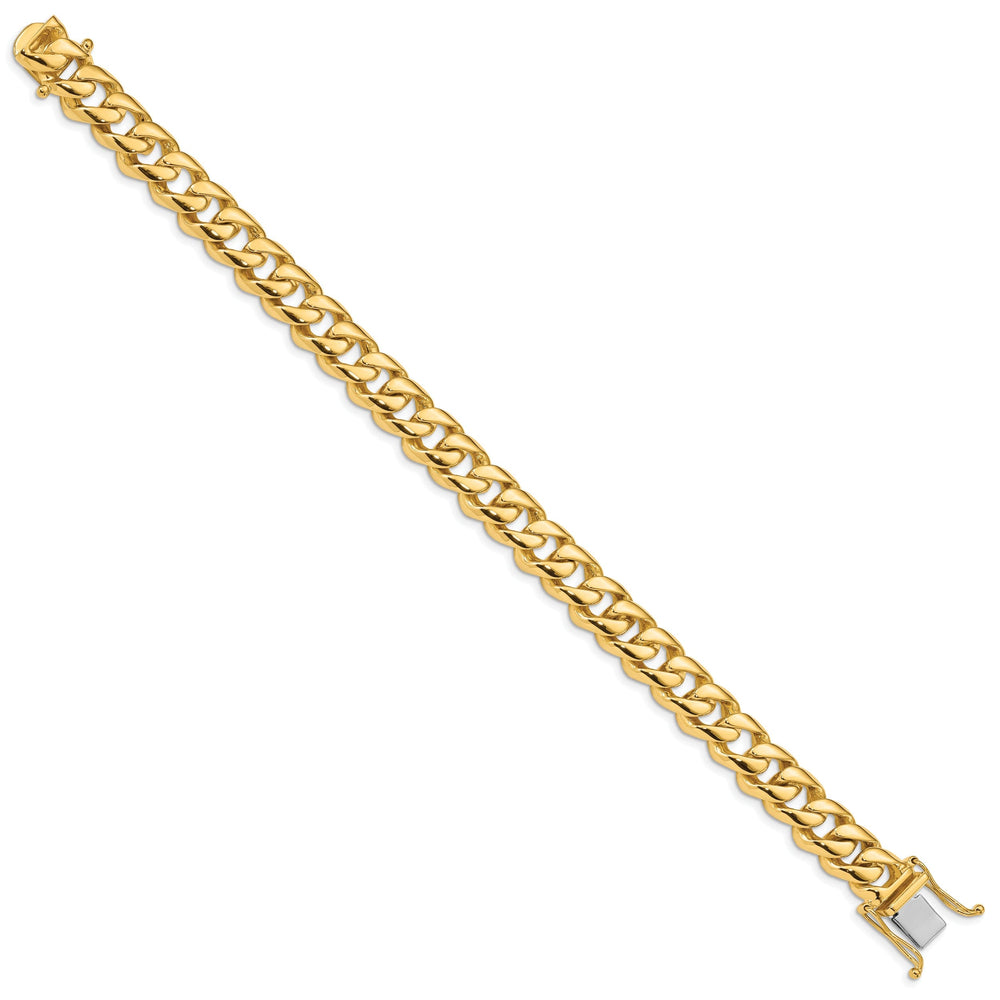 14k Yellow Gold 10.00m Rounded Fancy Curb Chain