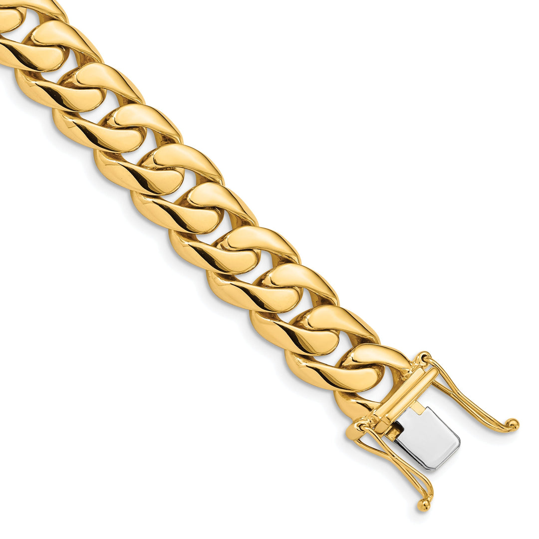 14k Yellow Gold 11.00m Rounded Fancy Curb Chain