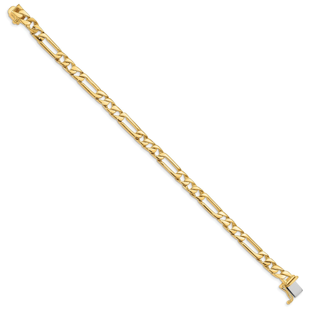 14k Yellow Gold Solid 6.00mm Figaro Link Chain