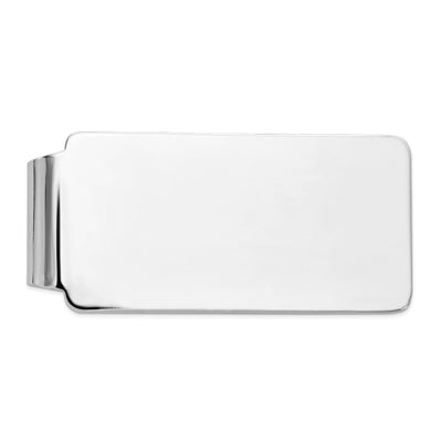 14k White Gold Solid Smooth Flat Money Clip