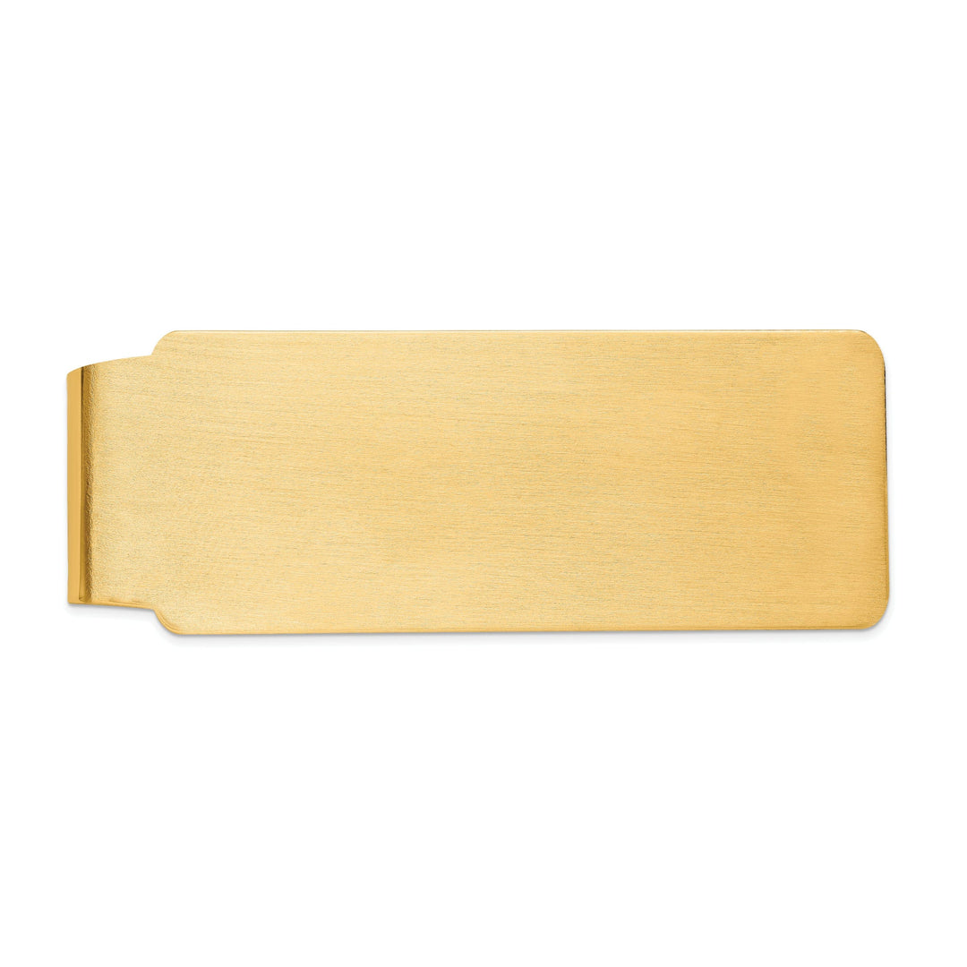 14k Yellow Gold Solid Smooth Flat Money Clip