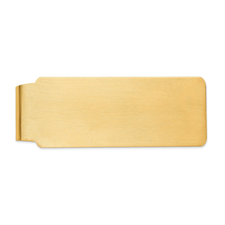 14k Yellow Gold Solid Smooth Flat Money Clip