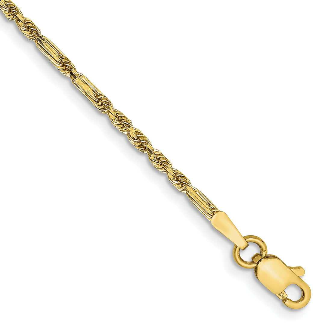 14k Yellow Gold 2.00mm D.C Milano Rope Chain