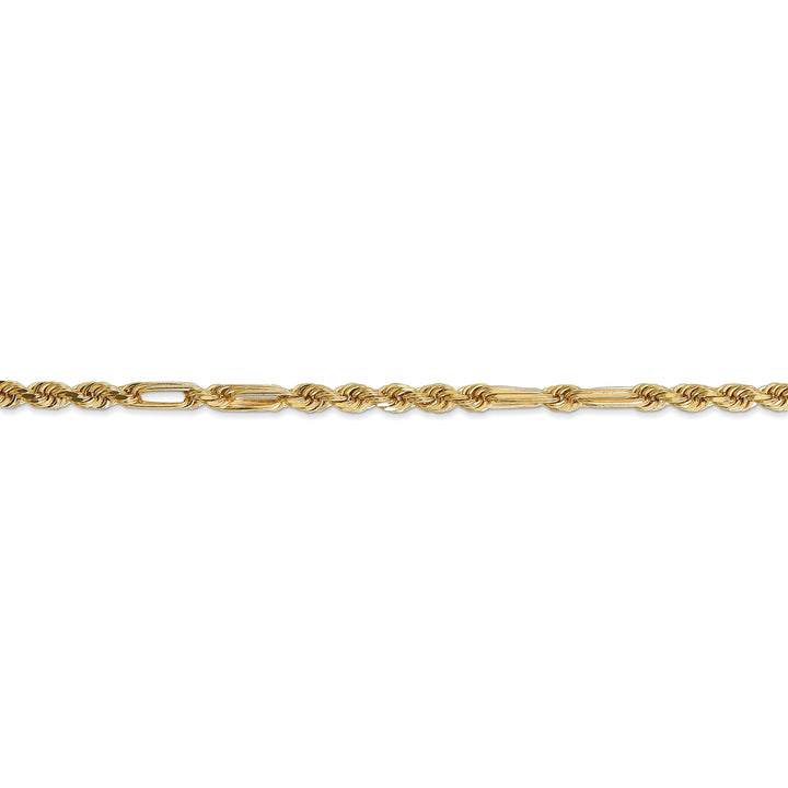 14k Yellow Gold 3.00mm D.C Milano Rope Chain