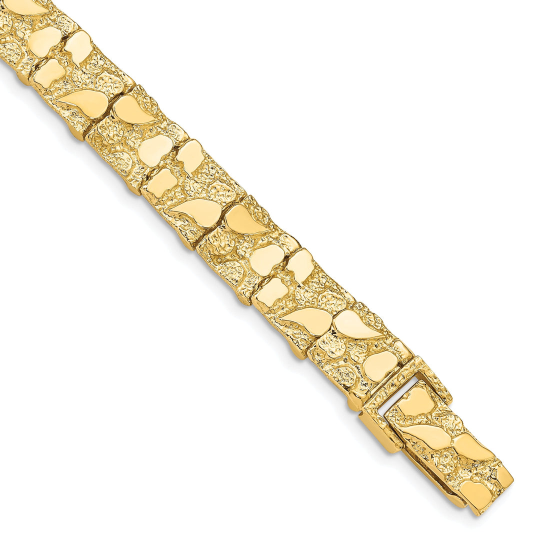 14k Yellow Gold 9.50MM Nugget Bracelet