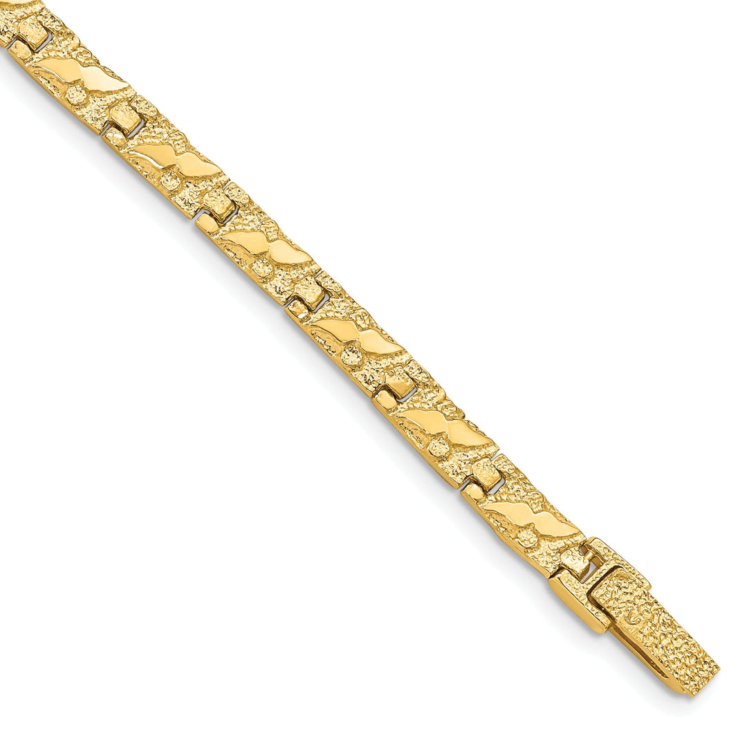 14k Yellow Gold 5.0MM Nugget Bracelet