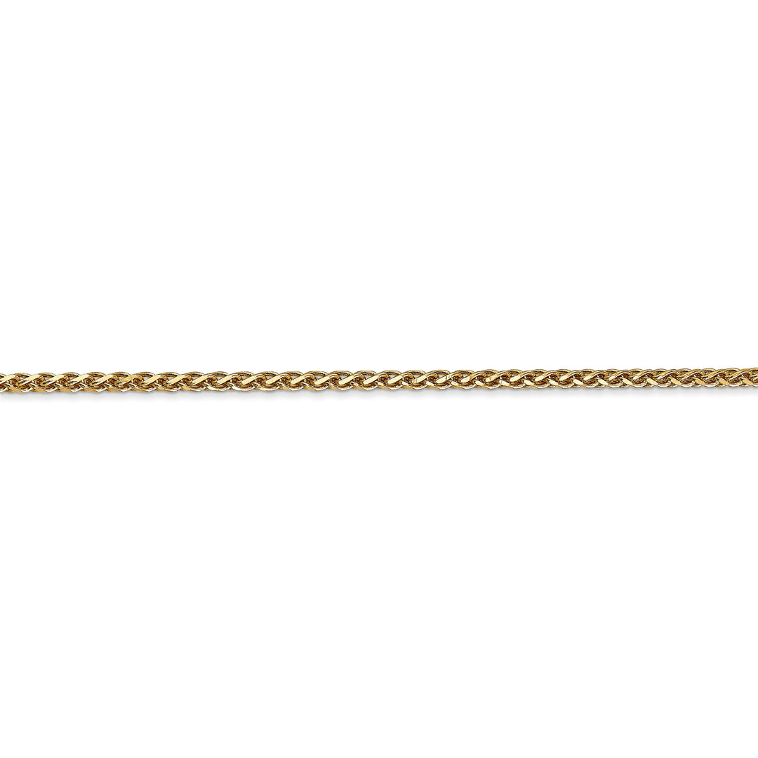 14k Yellow Gold 1.80mm Diamond Cut Spiga Chain