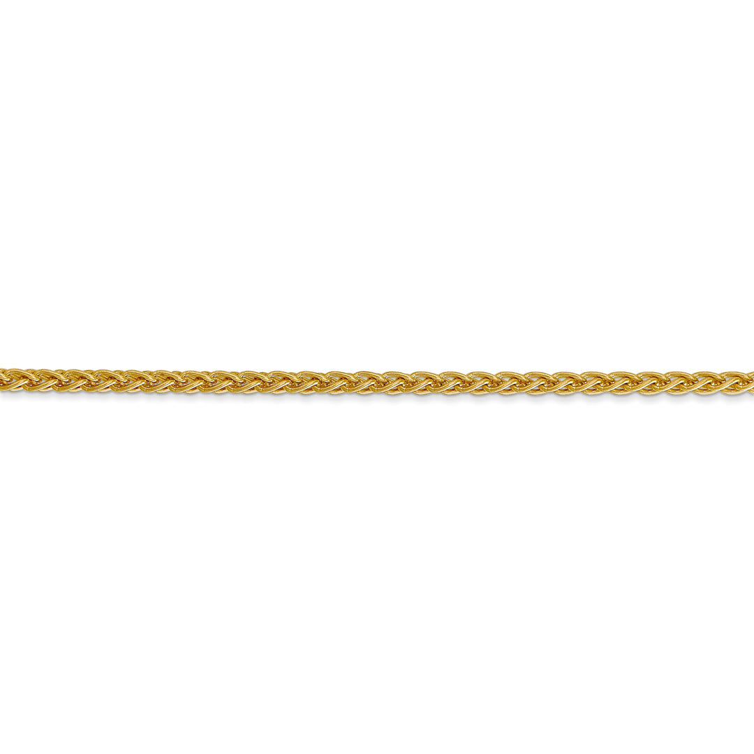14k Yellow Gold 2.80mm Solid Polish Spiga Chain