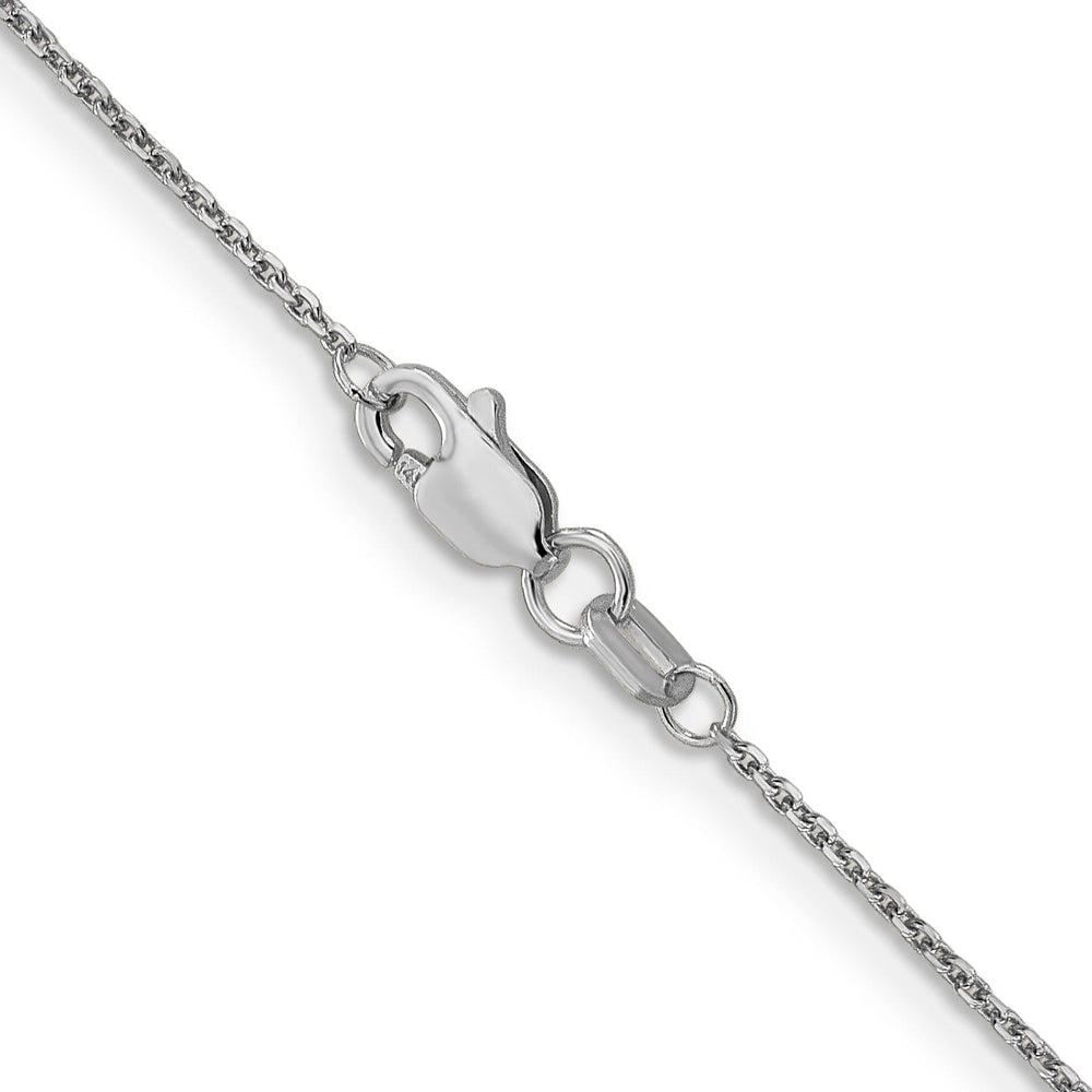 14k White Gold 0.95mm Solid D.C Cable Chain
