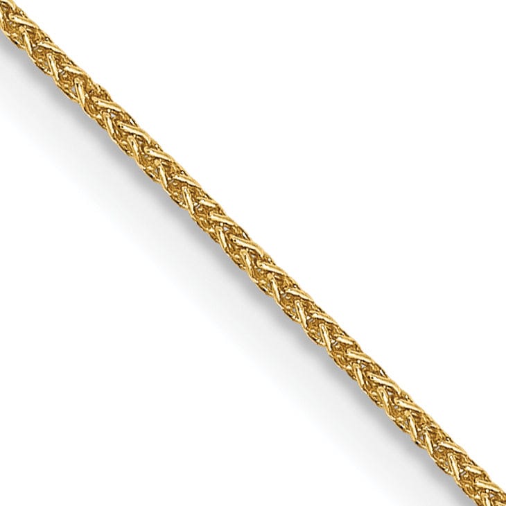 14k Yellow Gold .80mm Spiga Pendant Wheat Chain