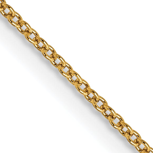 14k Yellow Gold .80mm Solid Polish Cable Chain