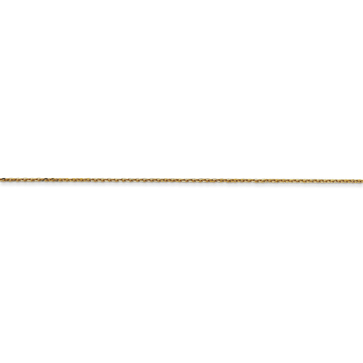 14k Yellow Gold 0.75mm Round Link Cable Chain
