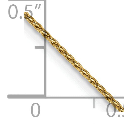 14k Yellow Gold .80mm Solid D.C Wheat Chain
