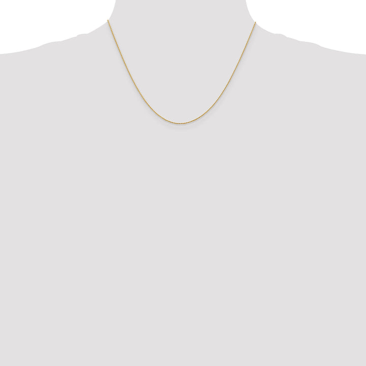 14k Yellow Gold .80mm Solid D.C Wheat Chain