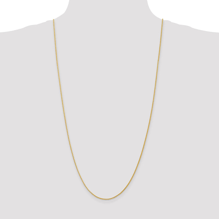 14k Yellow Gold 1.50mm Solid D.C Wheat Chain