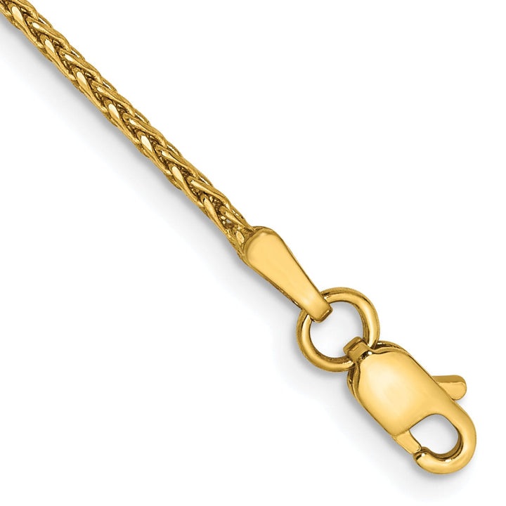 14k Yellow Gold 1.50mm Solid D.C Wheat Chain