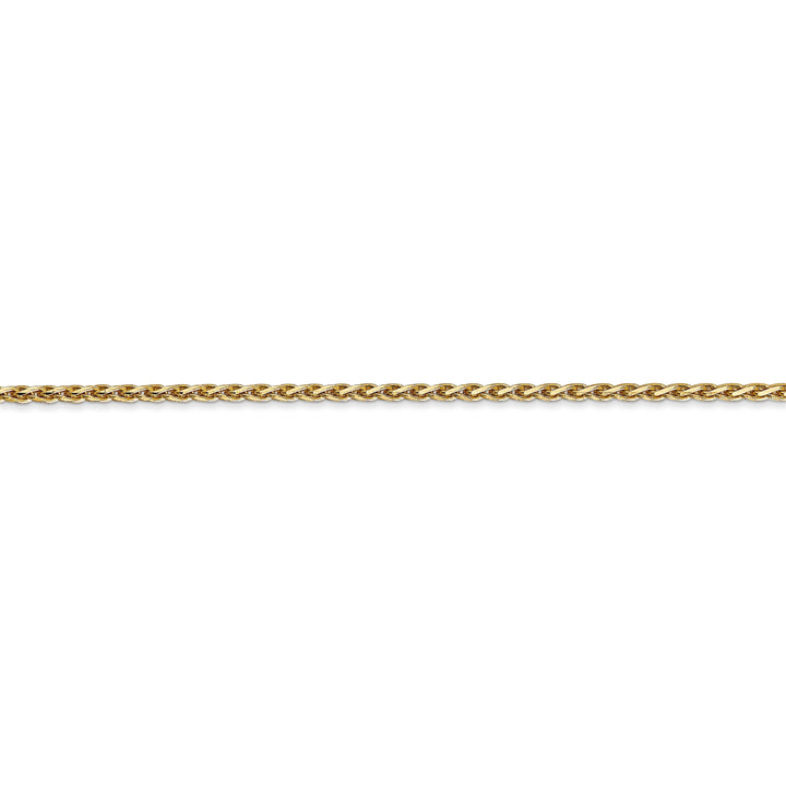 14k Yellow Gold 1.90mm Solid D.C Wheat Chain