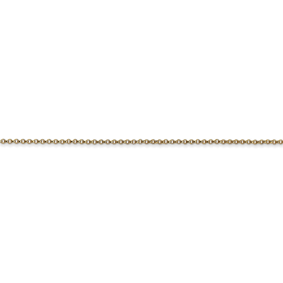 14k Yellow Gold 1.15 mm Rolo Pendant Chain
