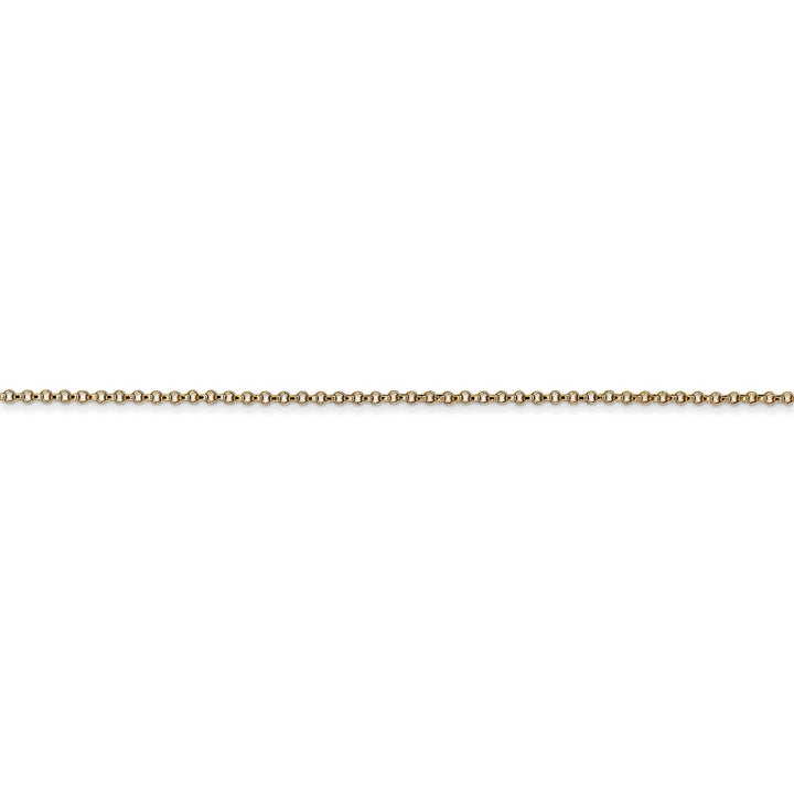 14k Yellow Gold 1.15 mm Rolo Pendant Chain