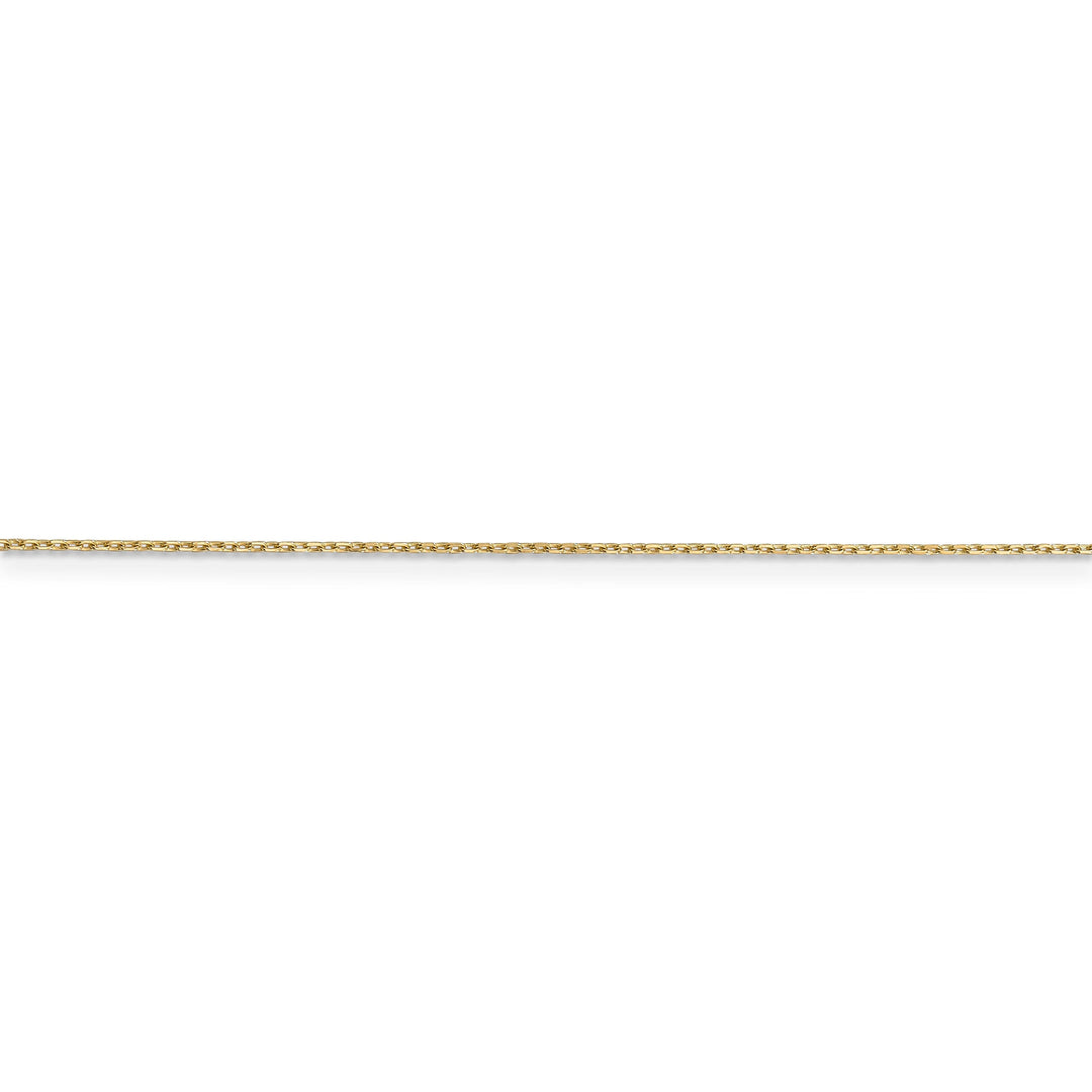 14k Yellow Gold 0.80mm Solid D.C Cable Chain