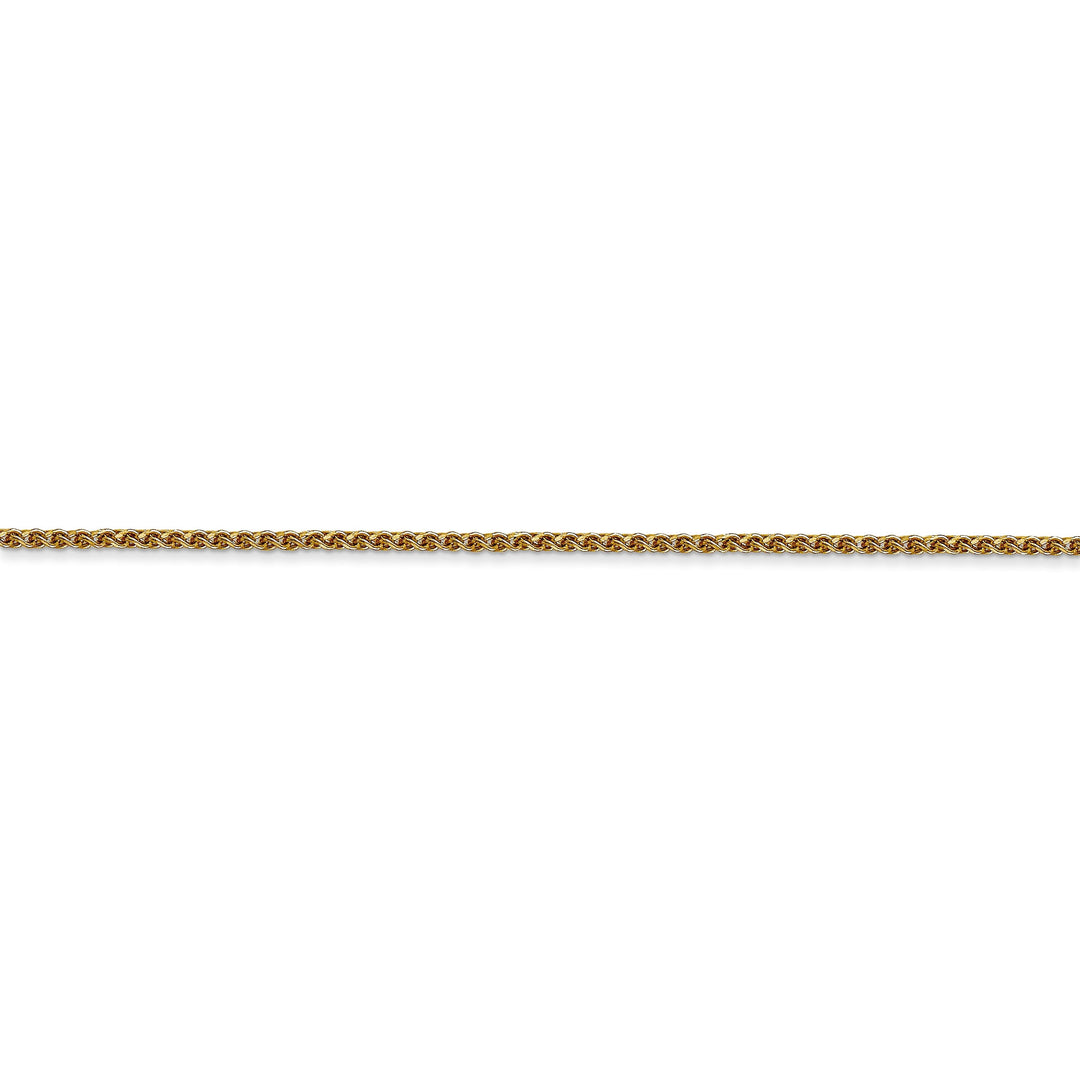 14k Yellow Gold 1.20mm Diamond Cut Spiga Chain