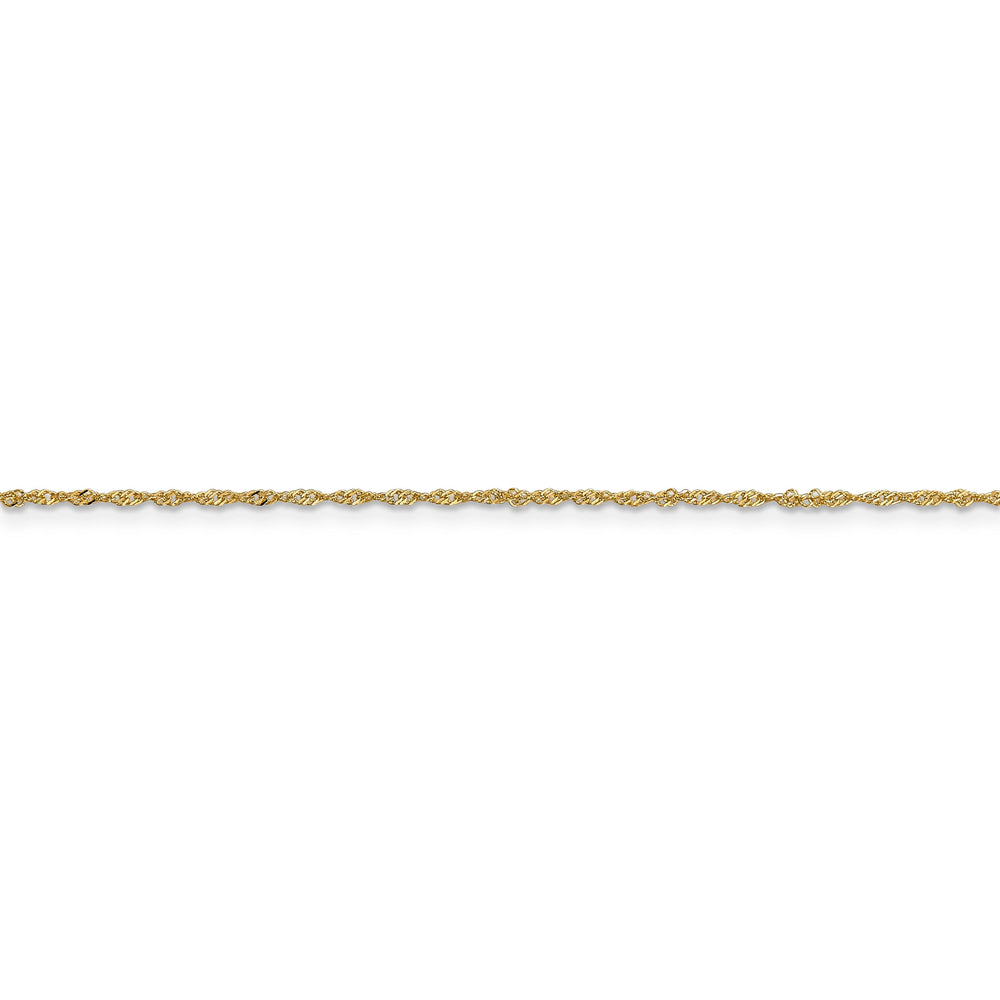 14k Yellow Gold 1.1-m wide Polished Singapore Chain