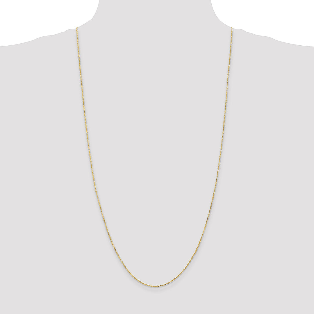 14k Yellow Gold 1.1-m wide Polished Singapore Chain
