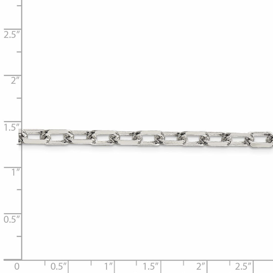 Silver 5.50-mm Fancy D.C Open Link Cable Chain