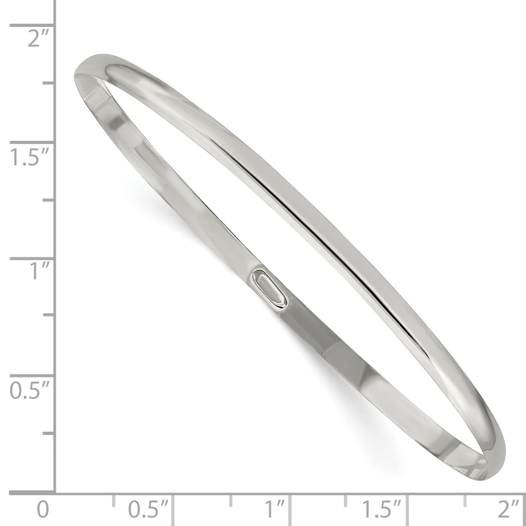 Sterling Silver Solid Slip-On Bangle Bracelet