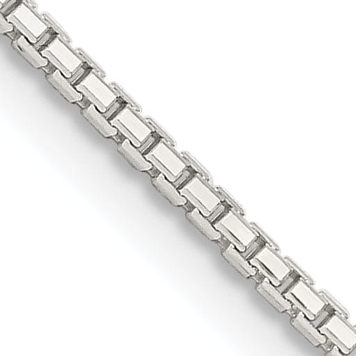 Sterling Silver D.C 1.35-mm Octagon Box Chain